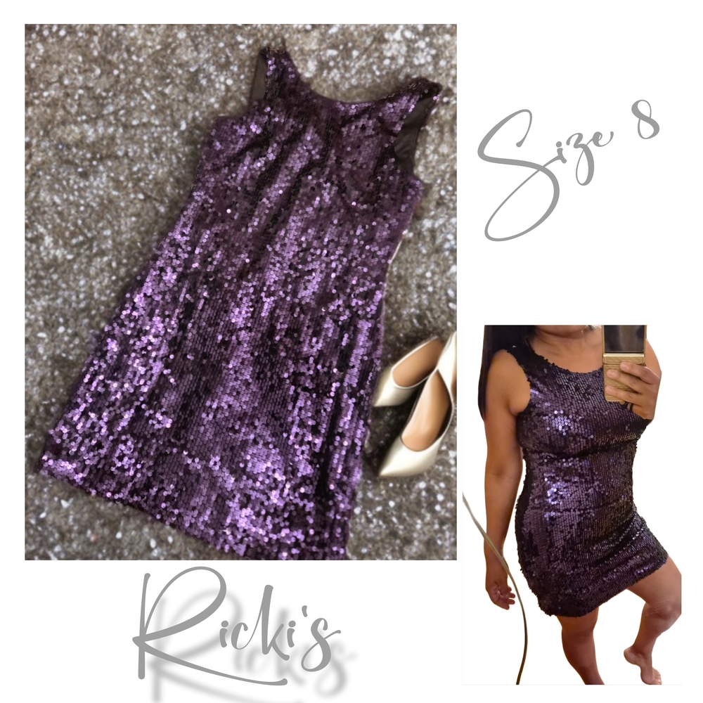Ricki's Purple Sequin Mini Dress